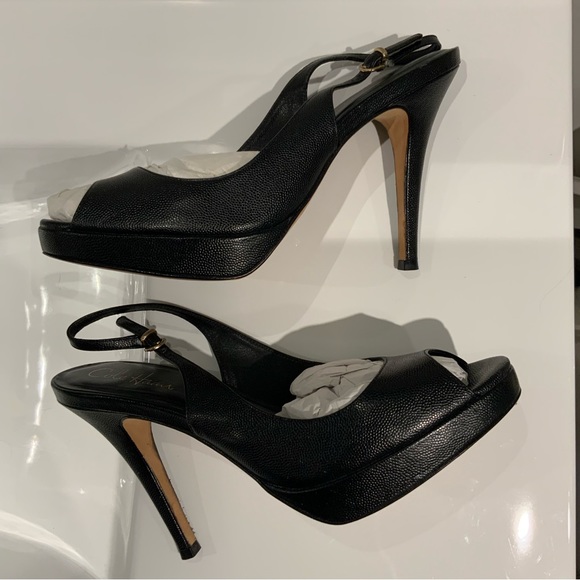 Pristine Cole Haan x Nike sling back peep toes - Picture 2 of 8